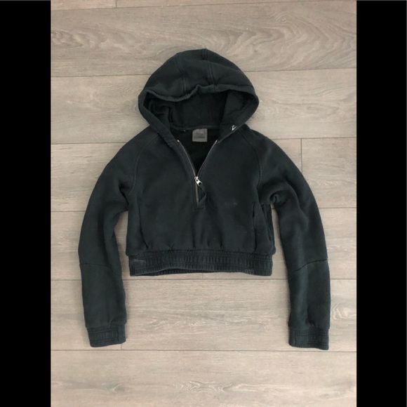 Gymshark cropped hoodie sweater top shirt Medium M yoga workout - Picture 1 of 7